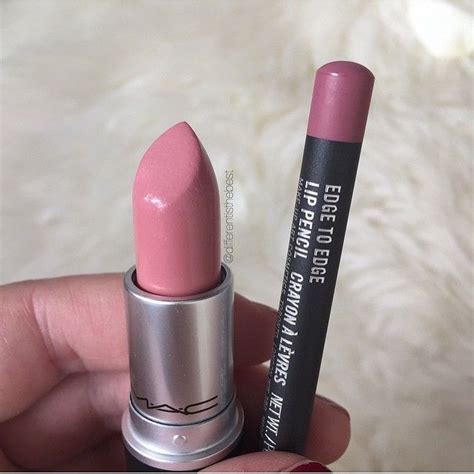 MAC Creme Cup lipstick and Edge to Edge lip liner | Lipstick, Lipstick kit, Mac makeup
