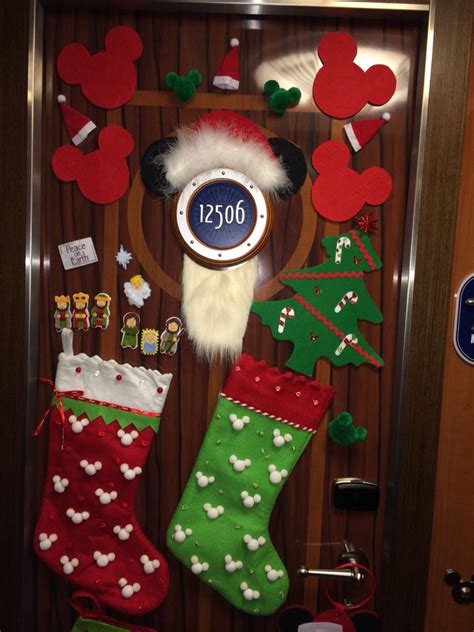 Disney cruise Christmas door decorations Holiday Door Decorations ...