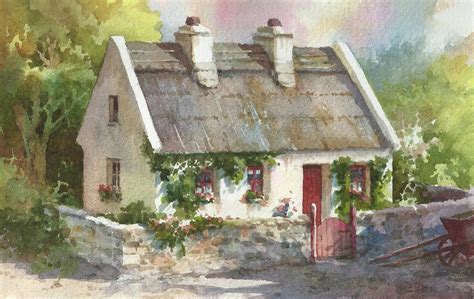 Roland Lee Travel Sketchbook: New Paintings of Thatched Cottages in Ireland