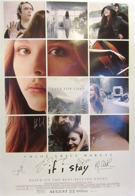 Autographed If I Stay Movie Poster By Chloe Moretz Mireille Enos Jaime ...