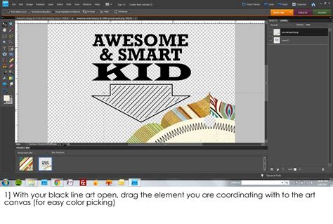 photoshop elements tutorial on creating a design starting with simple ...