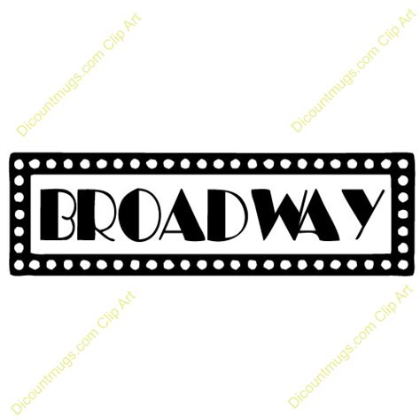 Broadway sign with lights along the border keywords broadway line art | Broadway sign, Broadway ...