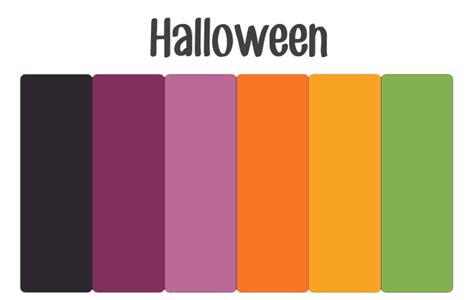 Halloween color palette, Halloween coloring, Color meanings