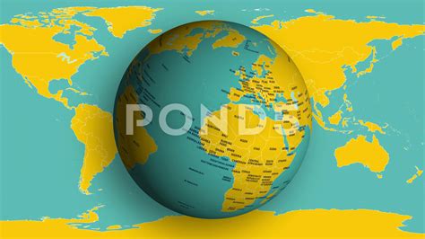 Rotating Globe World Political Map Quality Design | brunofuga.adv.br