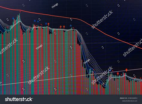 Candlestick Chart Financial Stock Market On Stock Photo 2190326953 ...