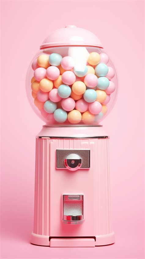 Pink Vintage Gumball Machine - Aesthetic Wallpapers