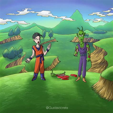 Piccolo training Gohan on Behance