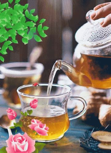 Tea Tea Cup GIF - Tea Tea Cup Rose - Discover & Share GIFs