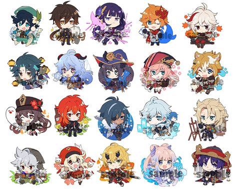 I designed even MORE Genshin chibis! Which are your favorite? (My Art ...