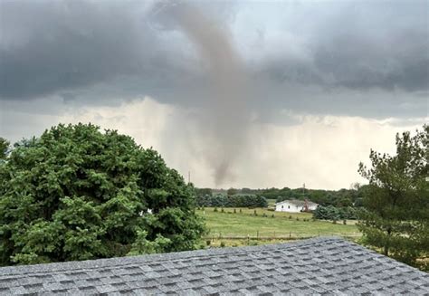 Landspout caught on camera by couple on I-80 near Aurora