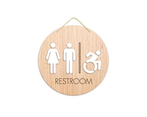 All Gender Bathroom Sign / Unisex Restroom Sign / Custom | Etsy