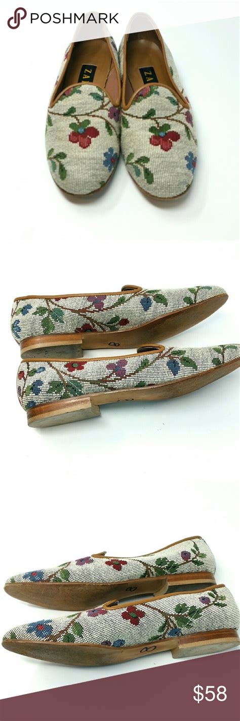 Zalo tapestry flat shoes, sz 8M | Shoes flats, Shoes, Flats