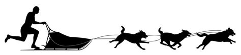 Dog Sled Silhouette at GetDrawings | Free download