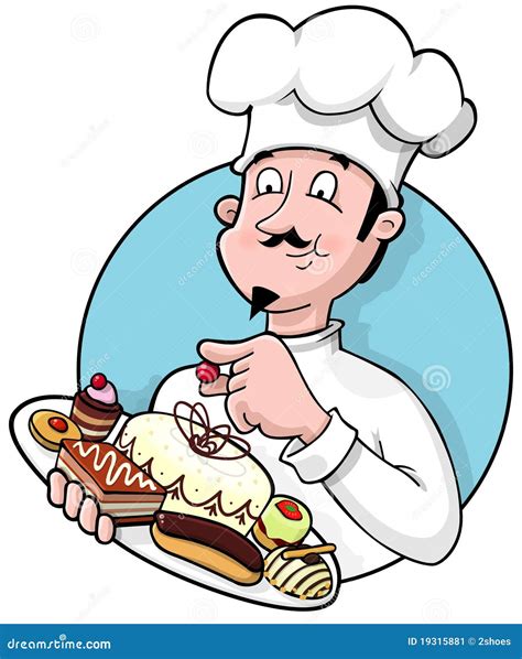 Pastry Chef Cartoon Vector Clipart | CartoonDealer.com #41776286