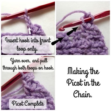 How to Crochet the Picot Stitch - CrochetN'Crafts