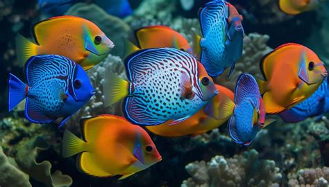 Colorful underwater school of fish in Caribbean reef generated by AI 24654069 Stock Photo at ...