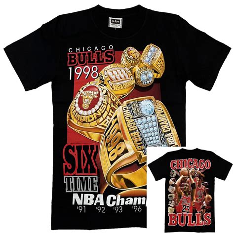 CODCottonHigh Quality CHICAGO BULLS - SIX TIME NBA CHAMPIONS SHIRT ...