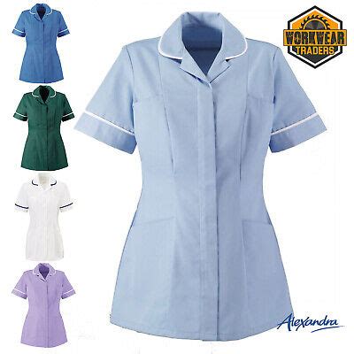 Alexandra NHS Uniform Nurse Tunic Zip Top Hospital Healthcare Carer ...