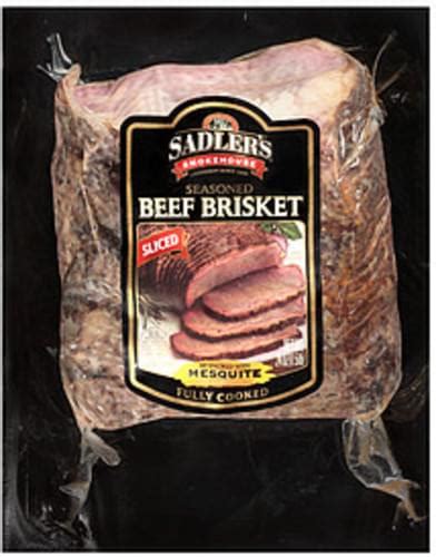 Sadler's Smokehouse Mesquite Seasoned Pit Smoked Beef Brisket - 24 oz, Nutrition Information | Innit