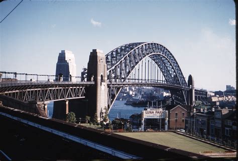 Weston Langford - 100341: Sydney Harbour Bridge from platform at Milsons Point