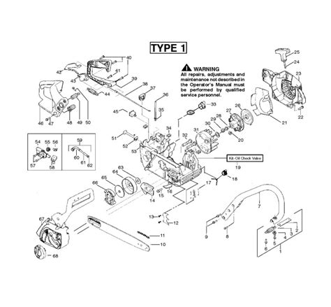 Mcculloch 3200 chainsaw parts diagram