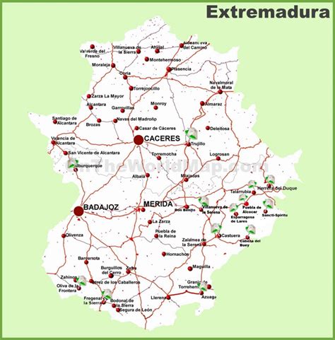 Extremadura road map