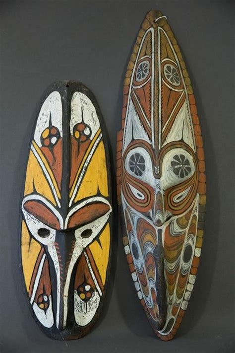 Papua New Guinea Spirit Masks - New Guinean - Tribal