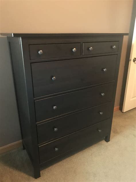 Ikea Chest Of Drawers Hemnes Black - Isle Furniture