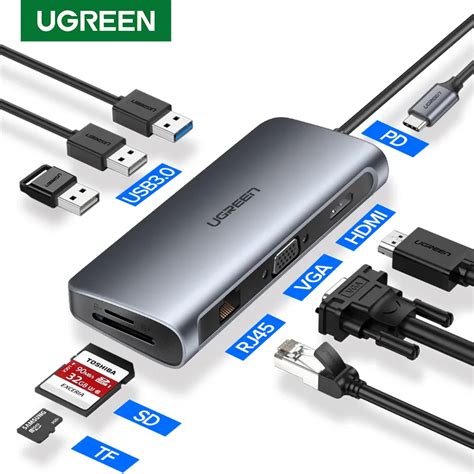 Ugreen USB-C Hub with Multi USB 3.0 HDMI Adapter Dock for MacBook Pro ...