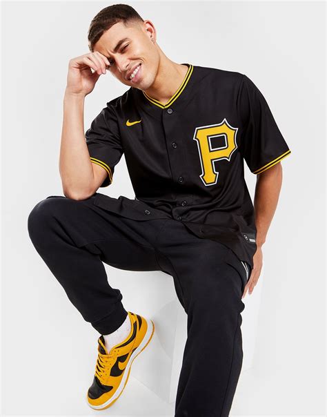 Black Nike MLB Pittsburgh Pirates Alternate Jersey - JD Sports