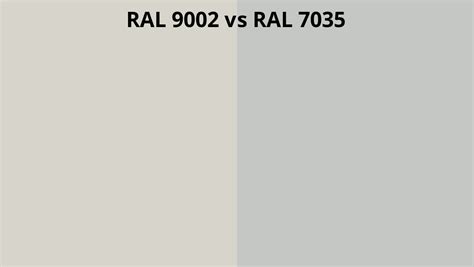 RAL 9002 vs 7035 | RAL colour chart UK