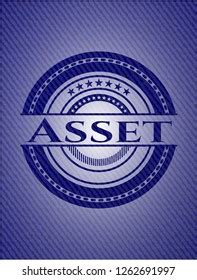 Asset Emblem Denim Texture Stock Vector (Royalty Free) 1262691997 ...