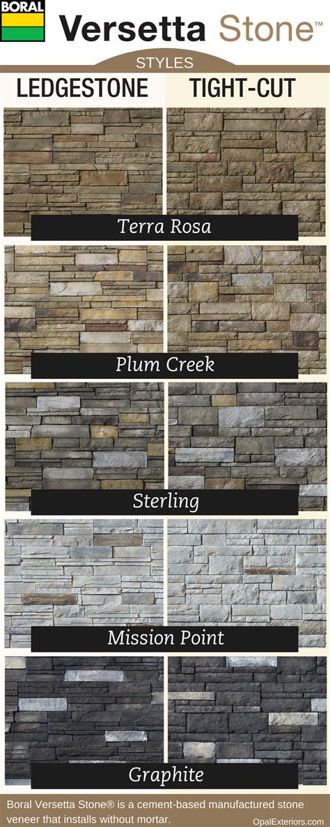 Boral Versetta Stone® Styles and Colors for Stone Wall Tiles