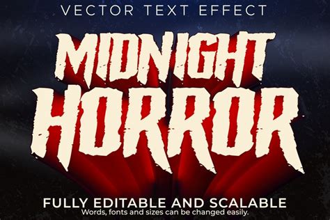 Horror text effect, editable night and scary text (1562291)