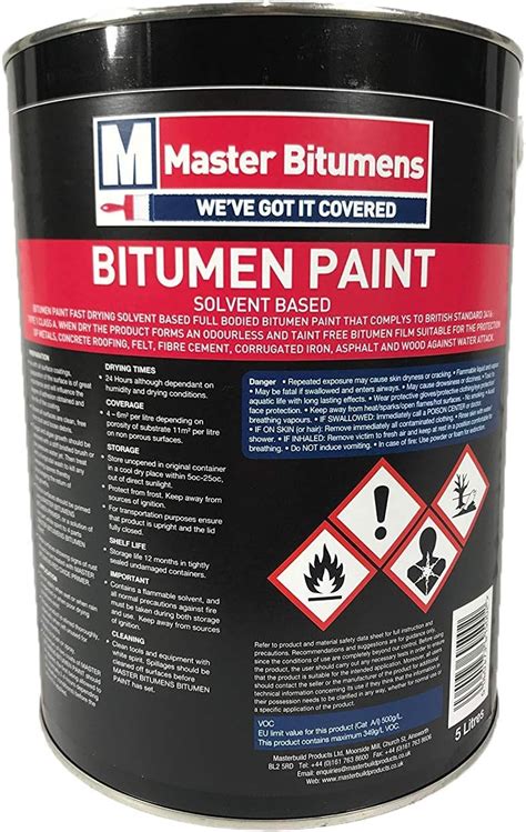 5 Litre Black Bitumen Paint: Amazon.co.uk: DIY & Tools