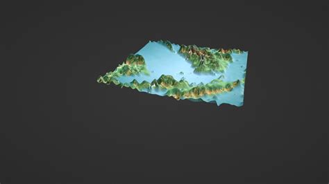 3D model Malaysia Map Topography VR / AR / low-poly | CGTrader