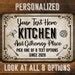 Kitchen Sign Farmhouse Kitchen Sign Custom Kitchen Personalized Kitchen ...