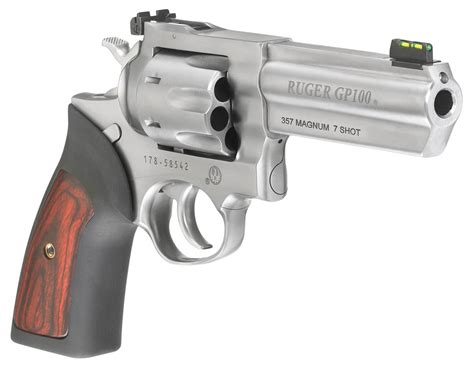 Ruger 1771 GP100 357 Mag 7 Shot 4.20″ Satin Stainless Steel Barrel ...