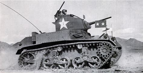 General George S. Patton in his personal M3 Stuart Tank, Desert Training Center, USA, 1942 : r/ww2