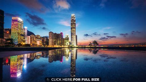 Hong Kong City Ocean Wide Wallpaper Free Wallpapers | Hong kong, Night ...