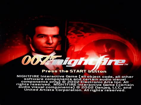 007 Item: James Bond 007: Nightfire Playstation 2 game