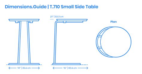 End Tables | Side Tables Dimensions & Drawings | Dimensions.com