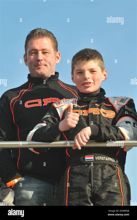 Jos & Max Verstappen, during Max's junior international karting career ...