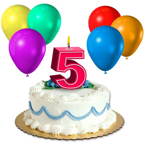 Happy 5th Birthday PNG Transparent Images, Pictures, Photos