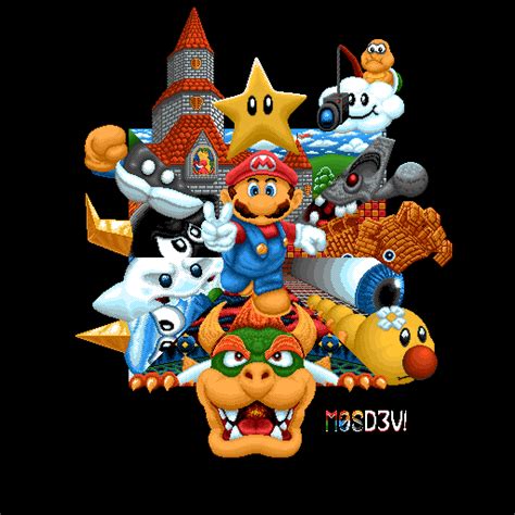 Super Mario 64 Pixel Art : r/PixelArt