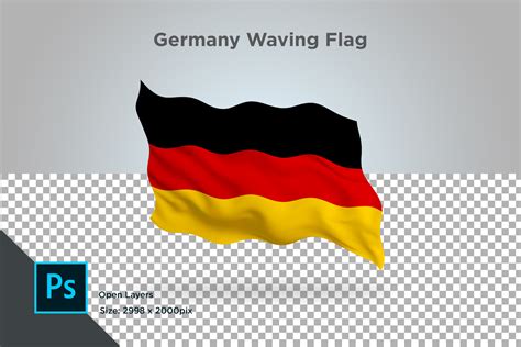 Germany Waving Flag Graphic by shahsoft · Creative Fabrica