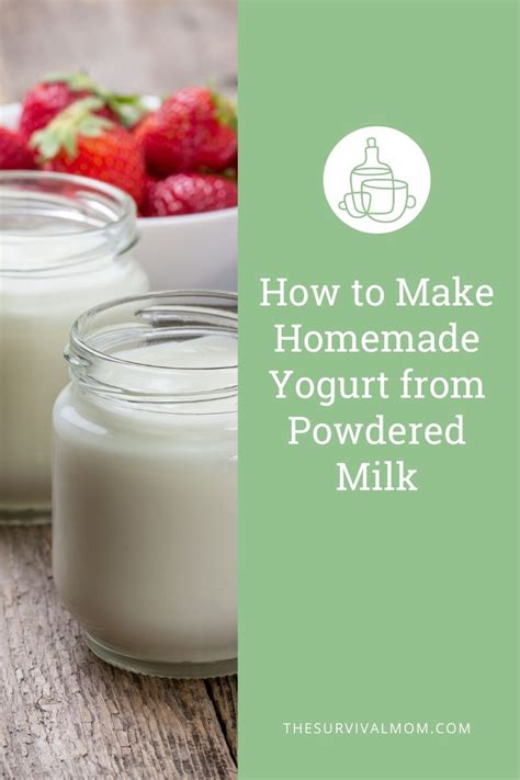 How to Make Homemade Yogurt from Powdered Milk - Survival Mom