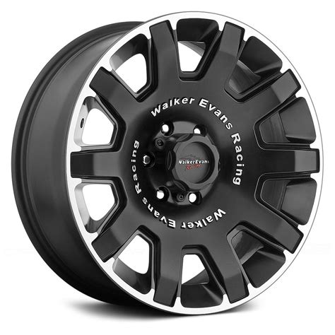 WALKER EVANS RACING® 505U BULLET PROOF Wheels - Satin Black with Machined Accents and Clear Coat ...