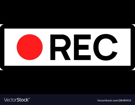 Recording sign icon red logo camera video Vector Image