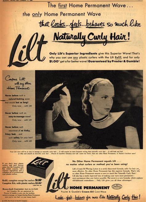 Lilt Magazine ad | Curly hair styles naturally, Permanent waves, Curly hair styles